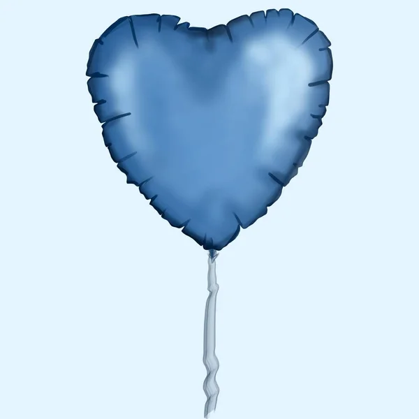 Ballons isolés pour la Saint-Valentin ou l'anniversaire — Photo