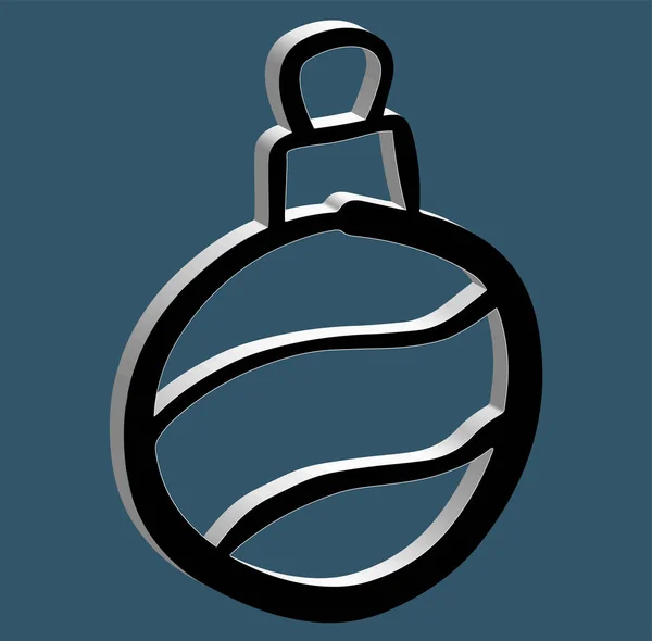 Karácsonyi fenyő játék design plakátok vagy weboldal — Stock Vector