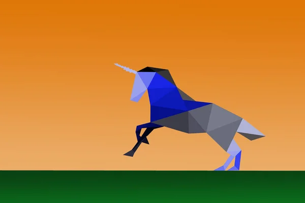 Une Licorne Origami — Photo