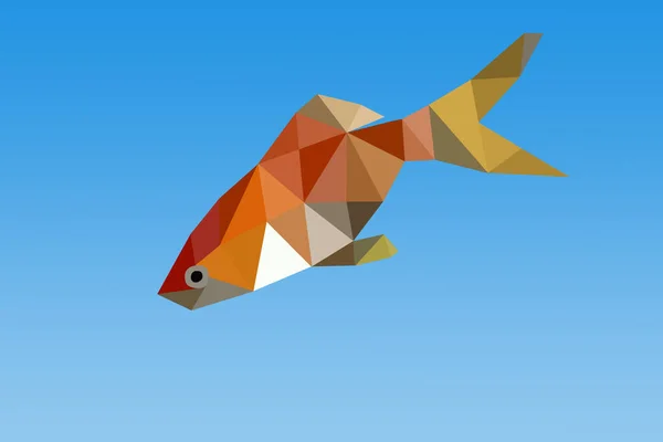 Red Fish Origami — Stock Photo, Image