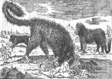 Bir 18. yüzyıl kitabında genç bir insanı tepeden tırnağa saran Yaşaudan Canavarı 'nı anlatıyor.