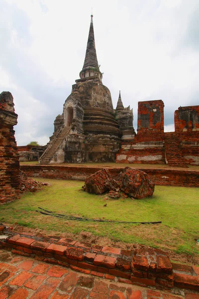 タイの古代帝国都市アユタヤの寺院 — ストック写真