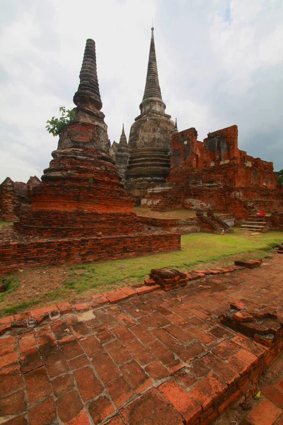 タイの古代帝国都市アユタヤの寺院 — ストック写真