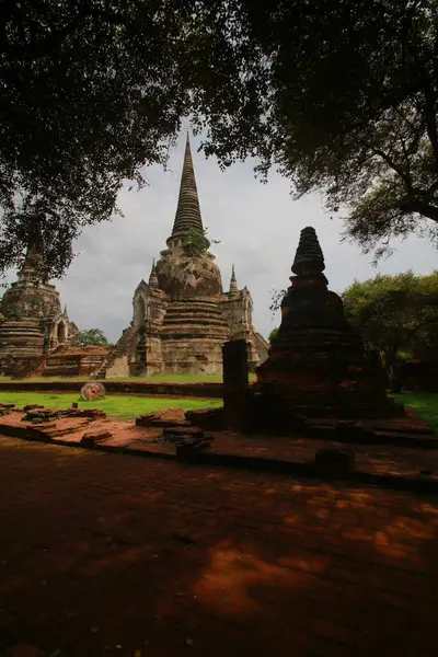 タイの古代帝国都市アユタヤの寺院 — ストック写真