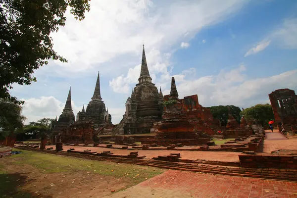 タイの古代帝国都市アユタヤの寺院 — ストック写真