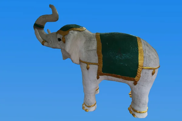 Гигантская Статуя Слона Поднимающего Ствол Таиланде — стоковое фото