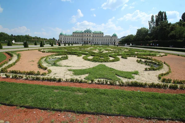 Dans Les Jardins Château Shoonbrun Vienne Autriche — Photo