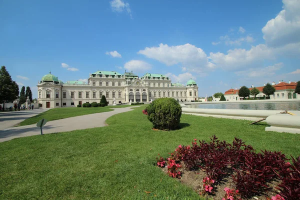 Los Jardines Del Palacio Belvedere Viena Austria —  Fotos de Stock