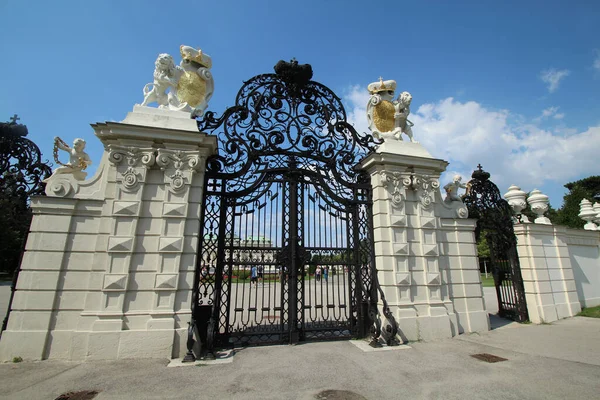 Entrada Principal Del Castillo Belvedere Viena Austria — Foto de Stock