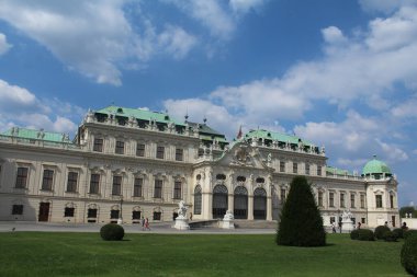 Avusturya 'daki Belvedere Kalesi' nin genel görünümü