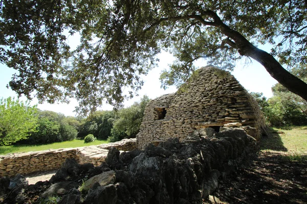 House Built Dry Stones Village Bories Gordes Luberon France — Stock Photo, Image