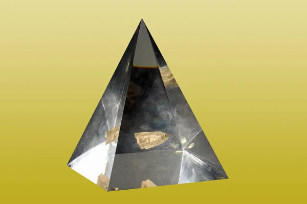 Rare Object Piece Pyramid Giza Egypt Included Transparent Plexyglass Pyramid — Stock Photo, Image