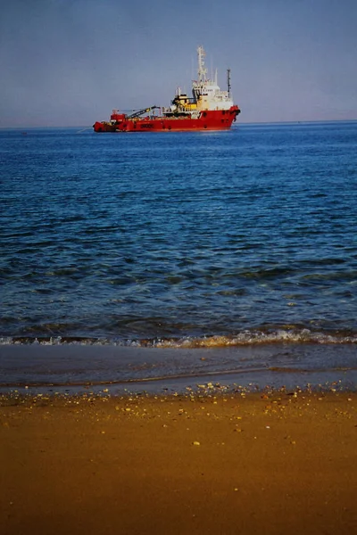 Red Boat Red Sea Egypt — Stock Photo, Image