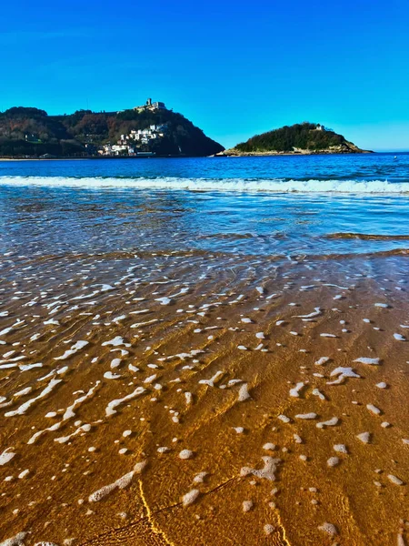 İspanya, San Sebastin 'deki Monte Igueldo manzaralı 