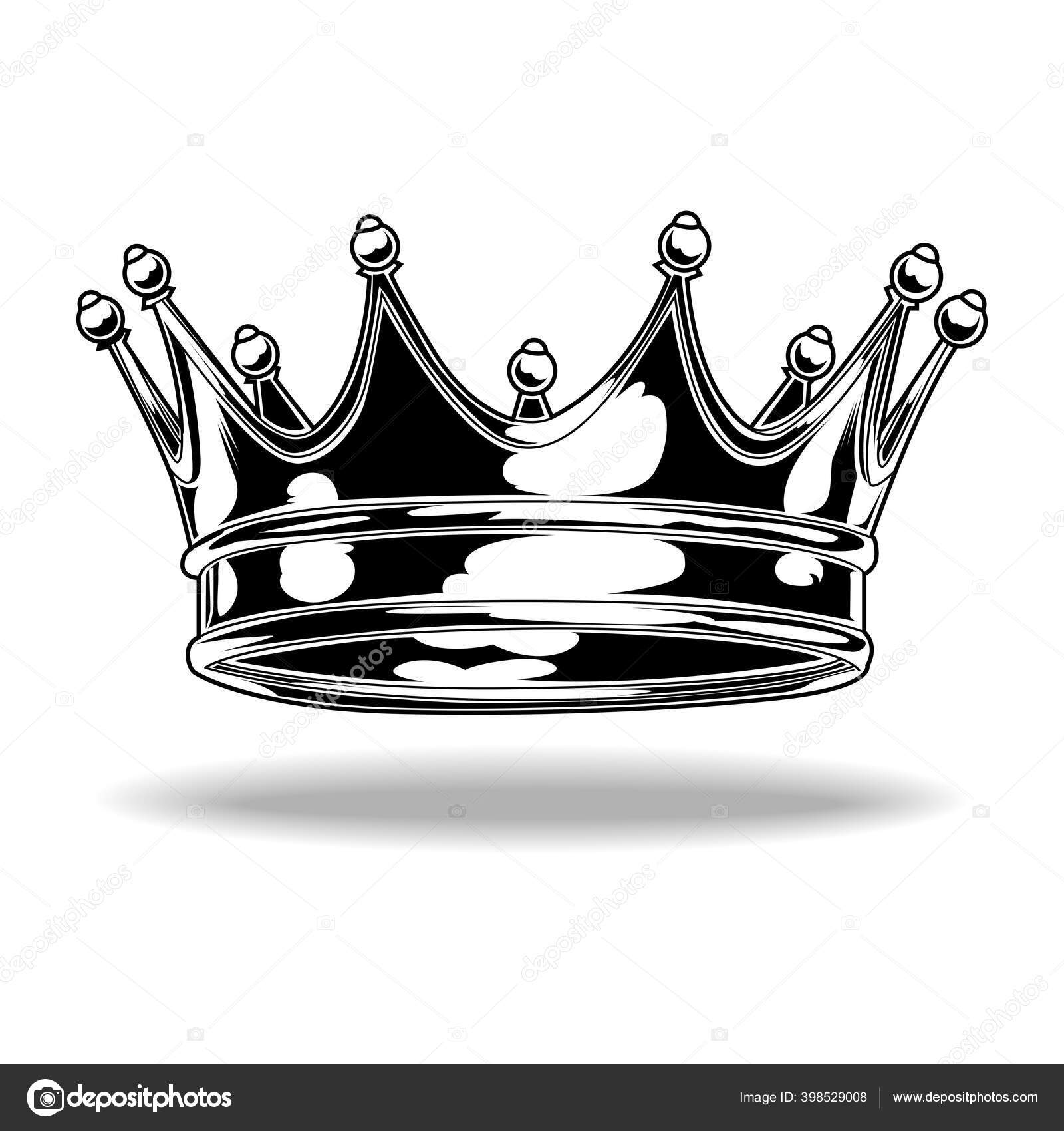 Crown Black White King Queen Kingdom Royal Vector Vector Image By C Thinkliketiger Gmail Com Vector Stock