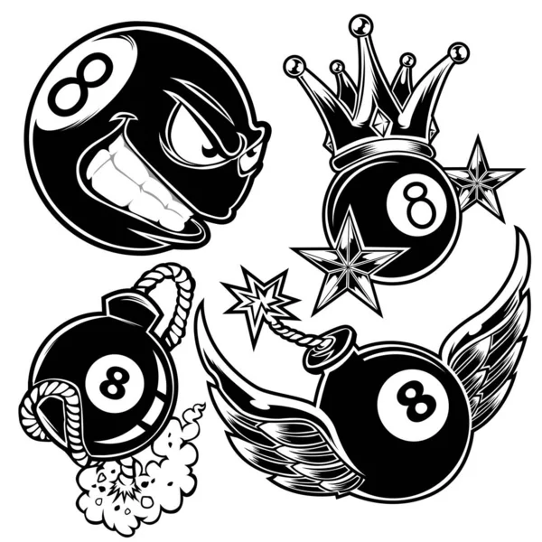 Bola de bilhar com o número 8. oito blackball para bilhar inglês, jogos de  sinuca. ícone de poolball duro preto. ilustração em vetor plana realista de  objeto de esportes lustroso brilhante isolado