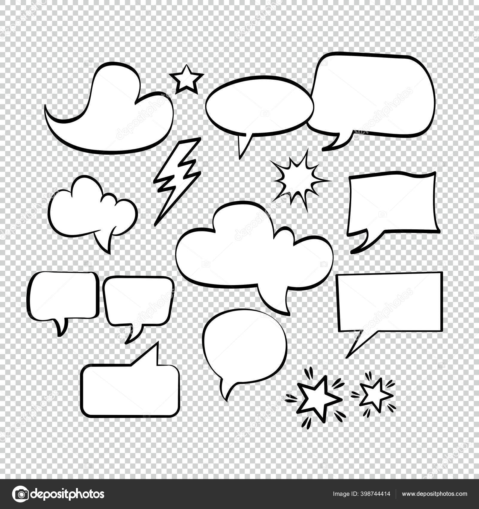 Comic Bubble Speech Balloons Speech Cartoon Speech Vector Illustrator Stock Vector Image By C Thinkliketiger Gmail Com