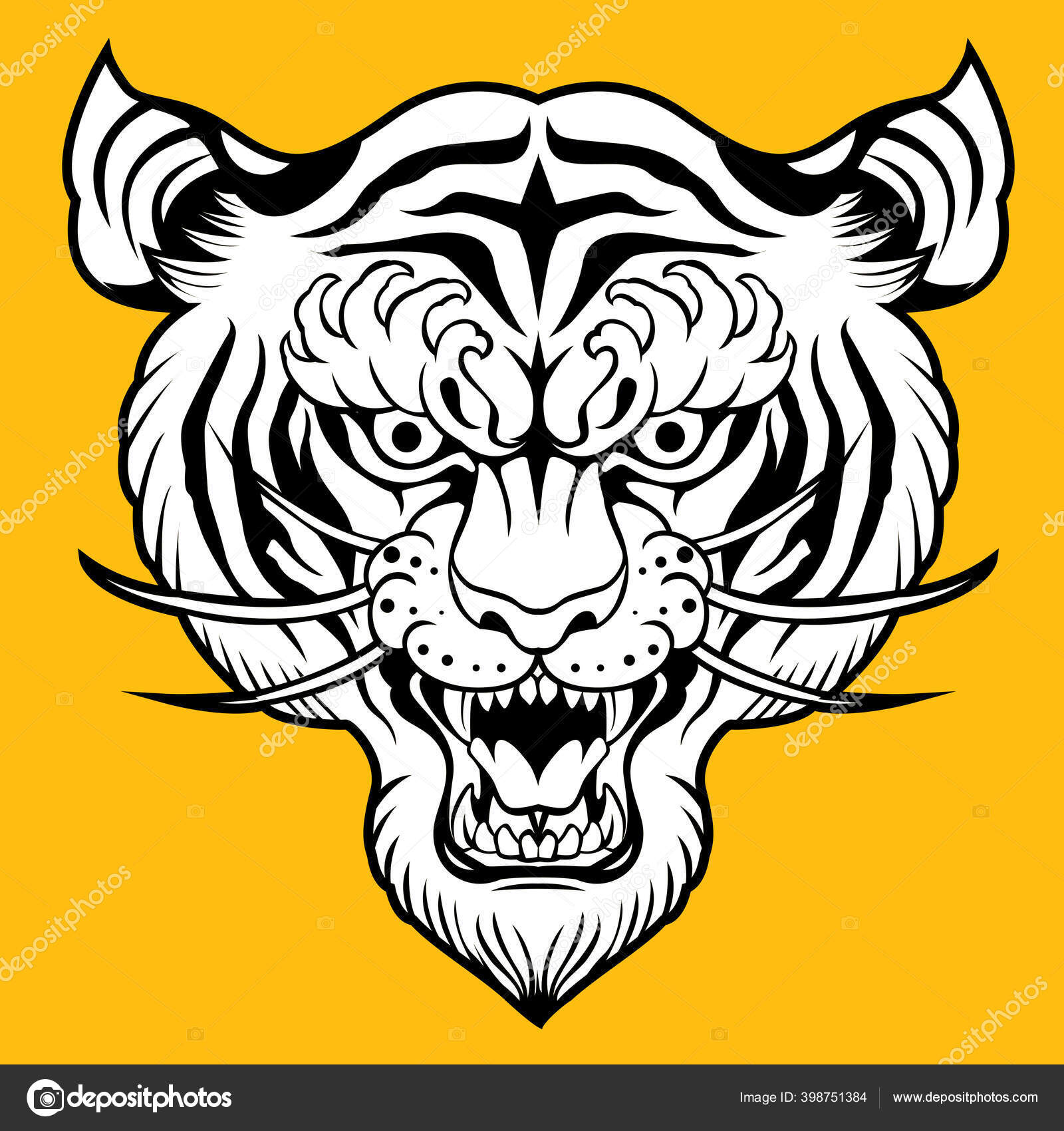 Tiger Angry Tiger Face Tiger Head Tiger Vector Tiger Tattoo Stock Vector Image by ©thinkliketiger@ #398751384 Tiger Angry Tiger Face Tiger Head Tiger Vector Tiger Tattoo Stock Vector Image by ©thinkliketiger@ #398751384