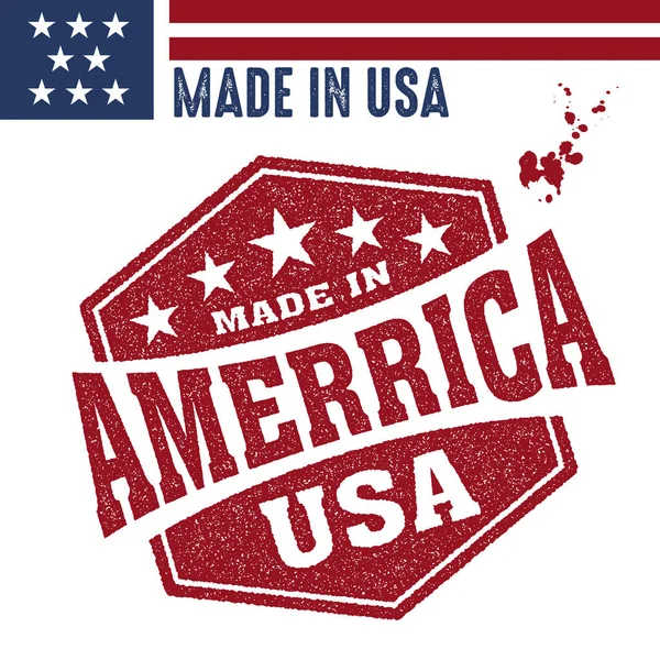 Made Usa Stati Uniti America Vettoriale Usa Bandiera America Aquila — Vettoriale Stock