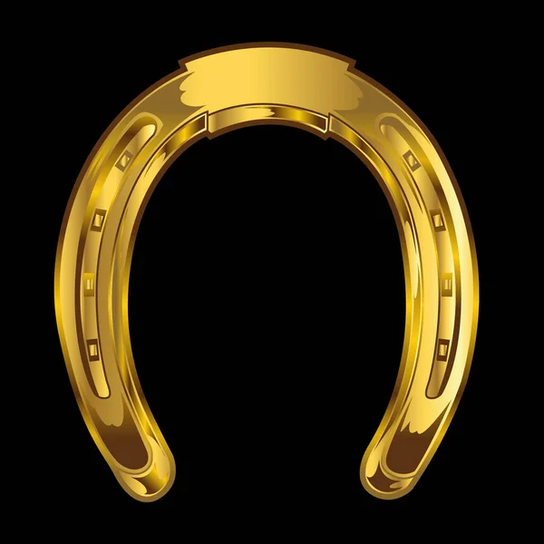 Boa Sorte Lucky Horseshoe Vector Ilustração — Vetor de Stock