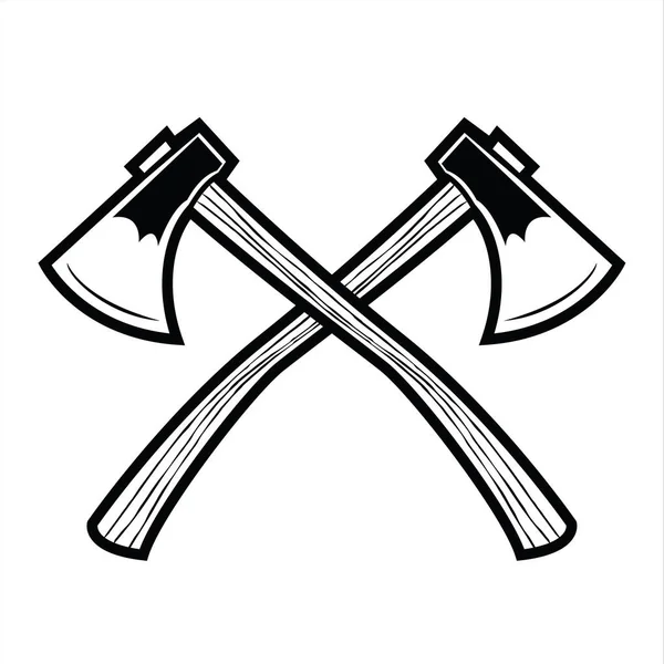 Camping Ročník Sekera Dobrodružství Venkovní Logo Vektor — Stockový vektor