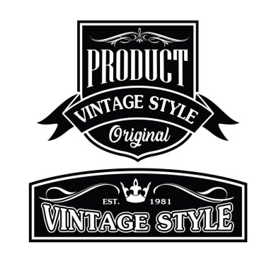 vintage and retro badge Label design collection vector Set 69.eps clipart
