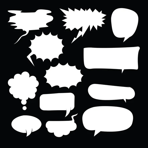 Bubble Speech Bounds Speech Cartoon — стоковый вектор