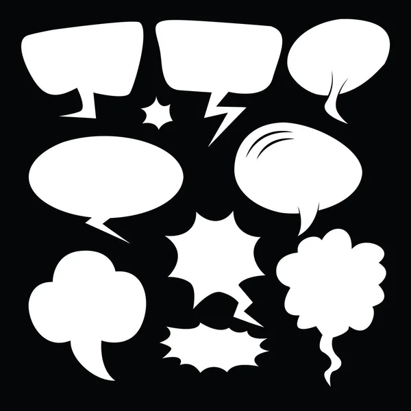Bubble Speech Bounds Speech Cartoon — стоковый вектор