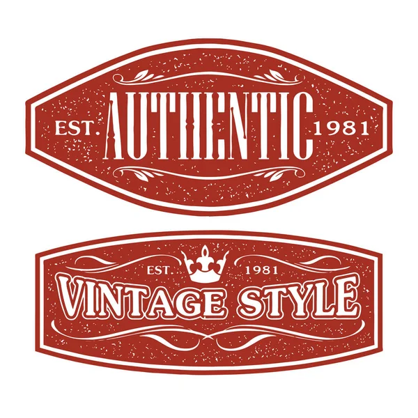 Vintage Retro Insignia Etiqueta Diseño Colección Vector Conjunto Eps — Archivo Imágenes Vectoriales