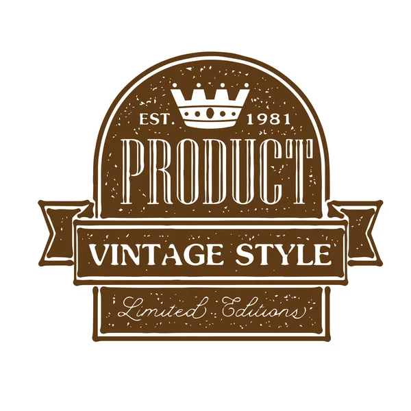 Vintage Retro Insignia Etiqueta Diseño Colección Vector Conjunto — Vector de stock