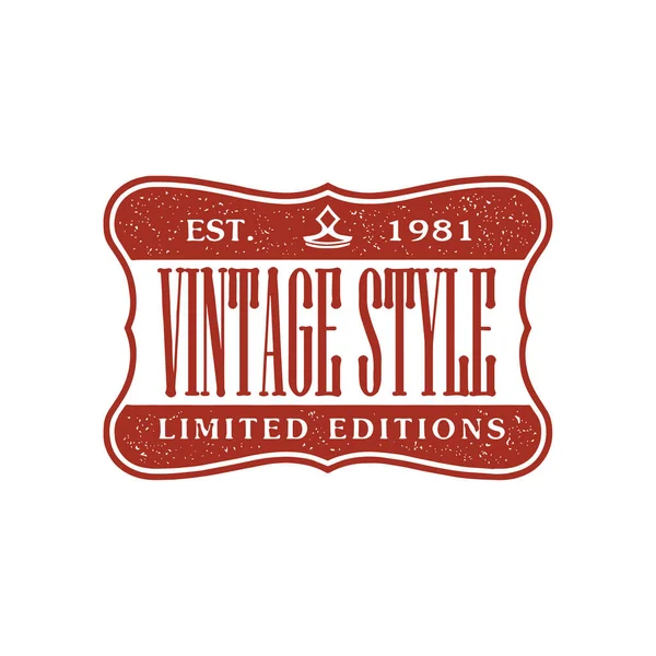 Badge Vintage Rétro Vecteur Collection Label Design Set — Image vectorielle