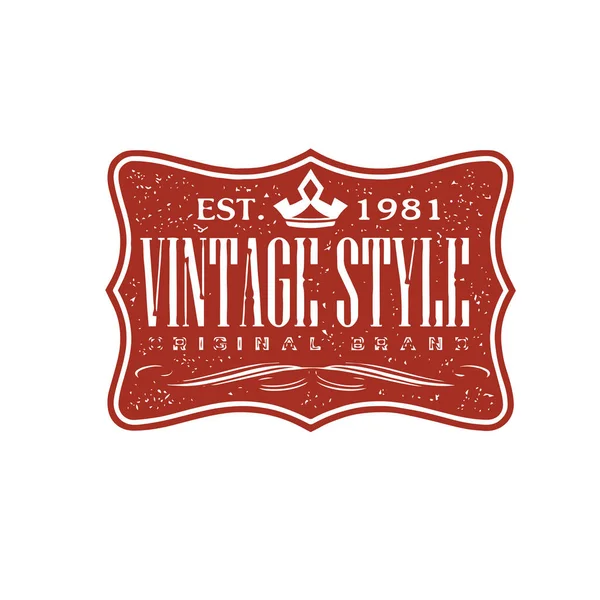 Vintage Retro Insignia Etiqueta Diseño Colección Vector Conjunto — Archivo Imágenes Vectoriales