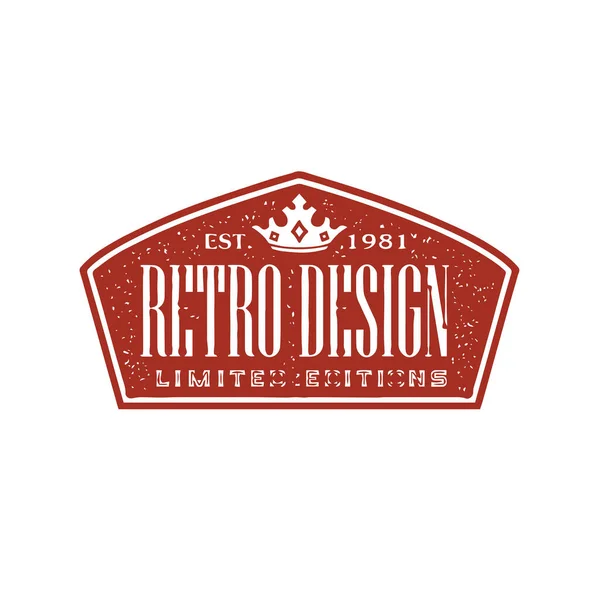 Vintage Retro Insignia Etiqueta Diseño Colección Vector Conjunto — Vector de stock