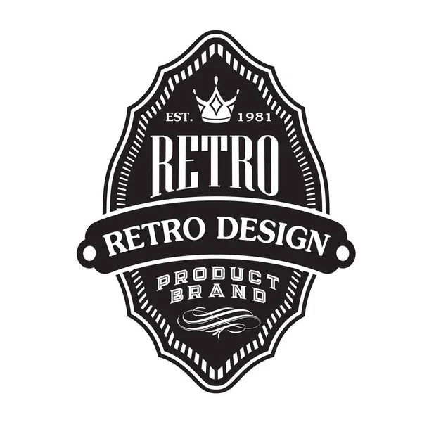 Vintage Retro Badge Label Design Collection Vector — стоковый вектор