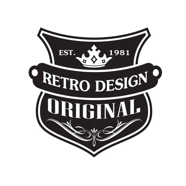 Vintage Retro Odznaka Projekt Etykiety Wektor Kolekcji — Wektor stockowy