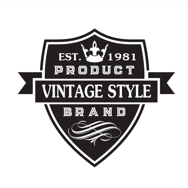 Vintage Och Retro Märke Etikett Design Kollektion Vektor — Stock vektor