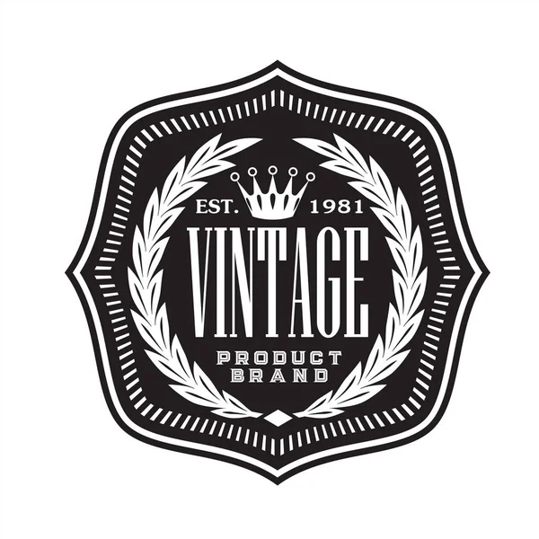 Vintage Retro Badge Label Design Collection Vector — стоковый вектор