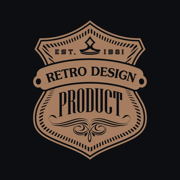 Emblema Vintage Retro Vetor Coleção Design Etiquetas — Vetor de Stock