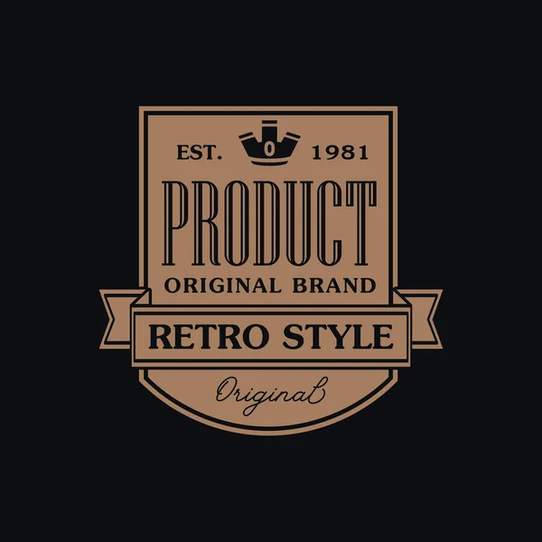 Vintage Retro Insignia Etiqueta Diseño Colección Vector — Vector de stock