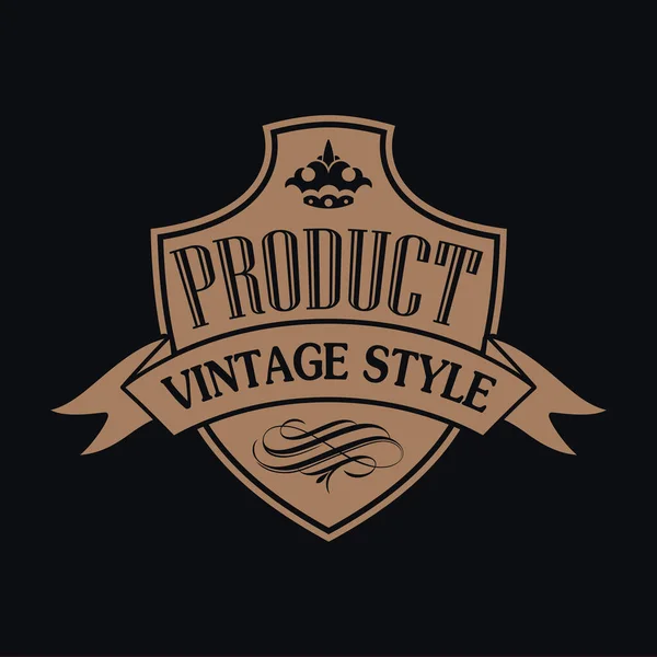 Distintivo Vintage Retrò Label Design Collection Vector — Vettoriale Stock