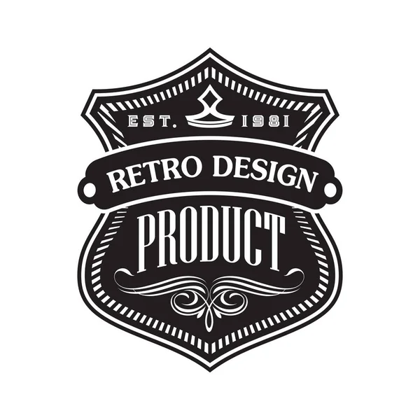 Emblema Vintage Retro Vetor Coleção Design Etiquetas — Vetor de Stock