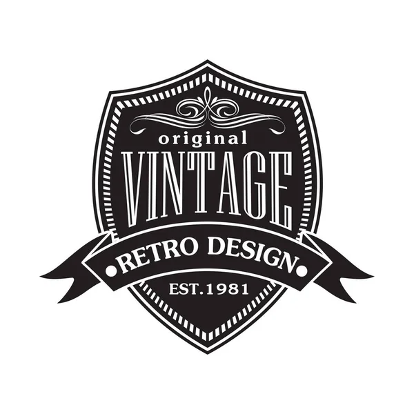 Vintage Retro Jelvény Címke Design Kollektor Vektor — Stock Vector