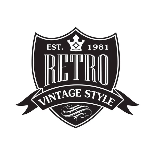 Distintivo Vintage Retrò Label Design Collection Vector — Vettoriale Stock