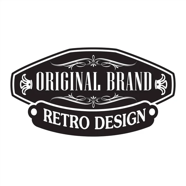 Vintage Retro Odznaka Projekt Etykiety Wektor Kolekcji — Wektor stockowy