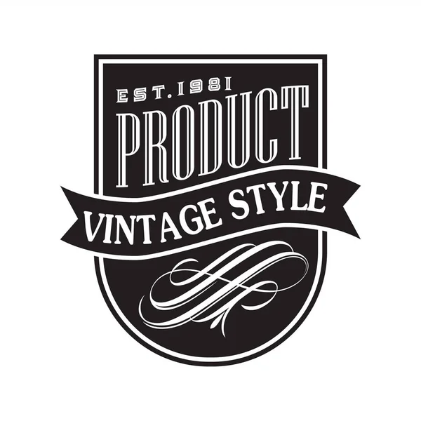 Vintage Retro Insignia Etiqueta Diseño Colección Vector — Vector de stock