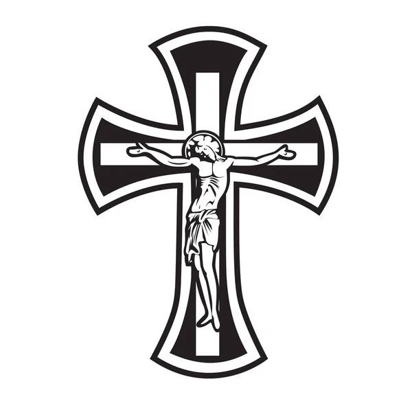 Christian Cross Aile Dessin Vectoriel Illustration Lame — Image vectorielle