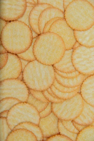 Vários Biscoitos Amarelos Combinados — Fotografia de Stock