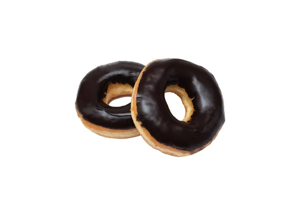Donuts Een Witte Achtergrond — Stockfoto