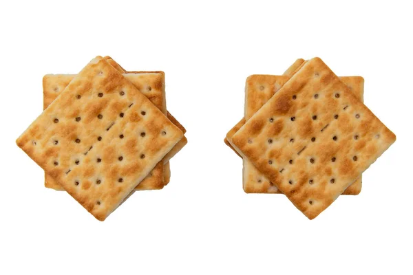 Cracker White Background — Stock Photo, Image