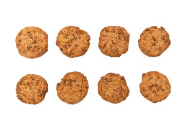 Beyaz arkaplanda çerezler.